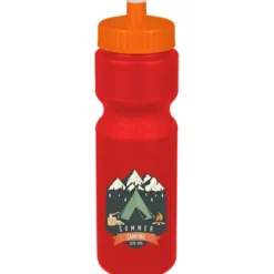 Sport Bottle with Push Pull Lid - 28 oz - Colors - Full Color