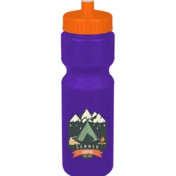 Sport Bottle with Push Pull Lid - 28 oz - Colors - Full Color