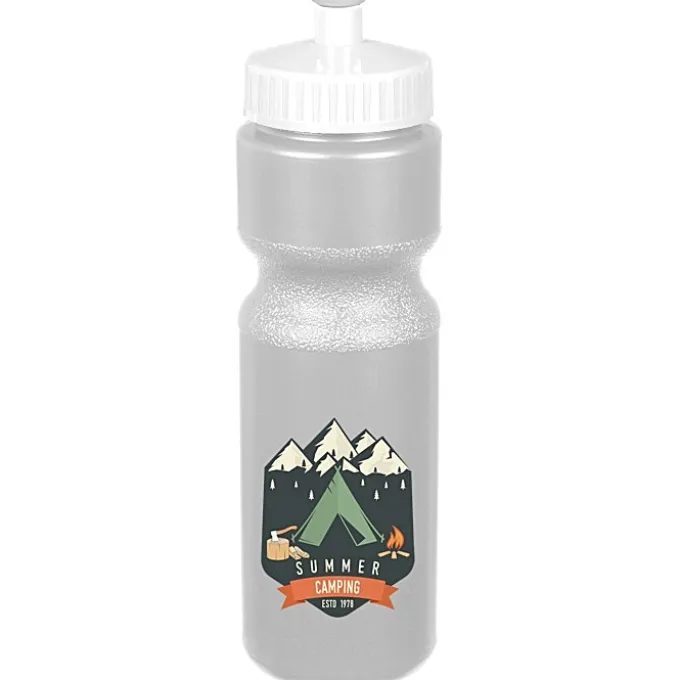 Sport Bottle with Push Pull Lid - 28 oz - Colors - Full Color
