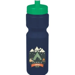 Sport Bottle with Push Pull Lid - 28 oz - Colors - Full Color