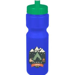 Sport Bottle with Push Pull Lid - 28 oz - Colors - Full Color