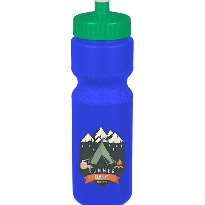 Sport Bottle with Push Pull Lid - 28 oz - Colors - Full Color