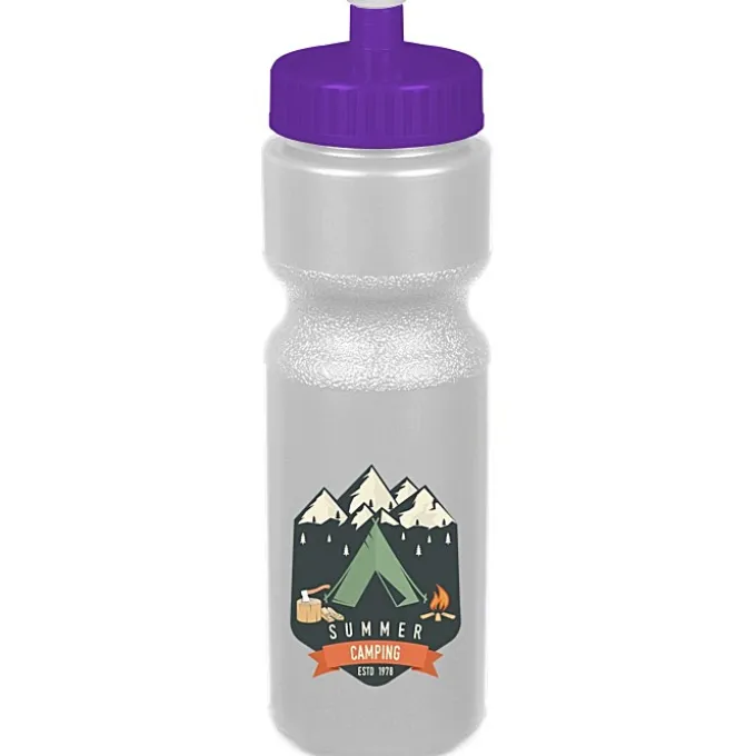 Sport Bottle with Push Pull Lid - 28 oz - Colors - Full Color