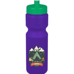 Sport Bottle with Push Pull Lid - 28 oz - Colors - Full Color
