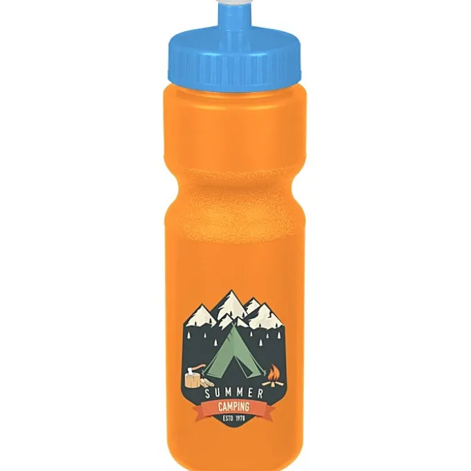 Sport Bottle with Push Pull Lid - 28 oz - Colors - Full Color