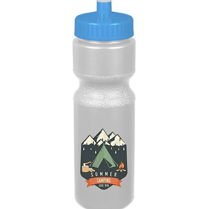 Sport Bottle with Push Pull Lid - 28 oz - Colors - Full Color
