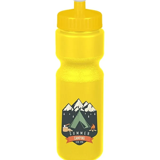 Sport Bottle with Push Pull Lid - 28 oz - Colors - Full Color