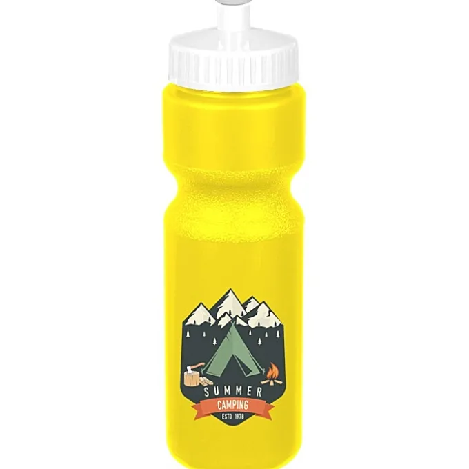 Sport Bottle with Push Pull Lid - 28 oz - Colors - Full Color