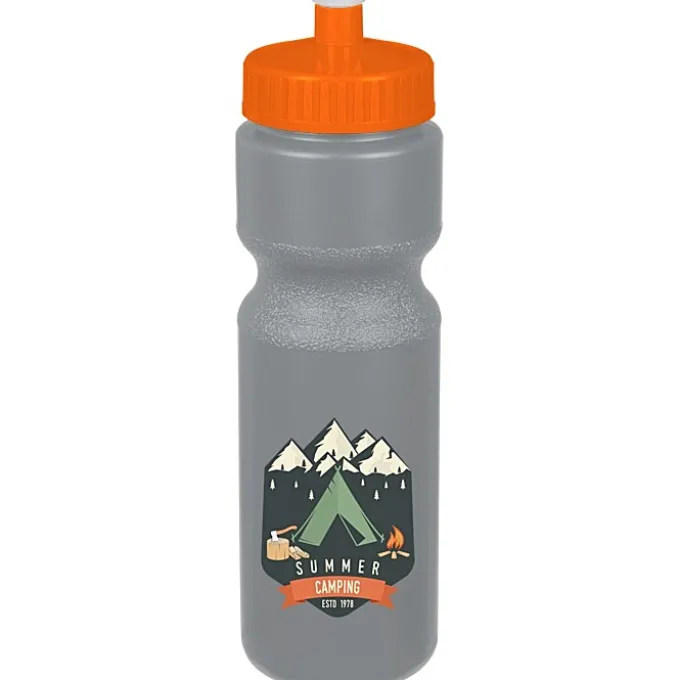 Sport Bottle with Push Pull Lid - 28 oz - Colors - Full Color