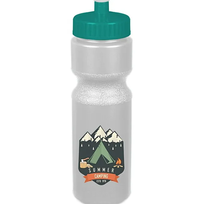 Sport Bottle with Push Pull Lid - 28 oz - Colors - Full Color