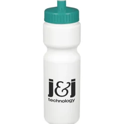 Sport Bottle with Push Pull Lid - 28 oz - White