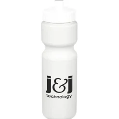 Sport Bottle with Push Pull Lid - 28 oz - White