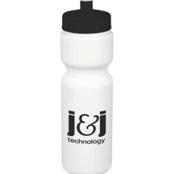 Sport Bottle with Push Pull Lid - 28 oz - White