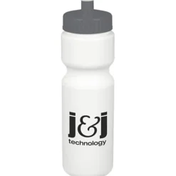 Sport Bottle with Push Pull Lid - 28 oz - White