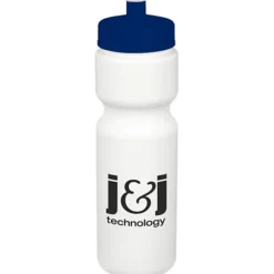Sport Bottle with Push Pull Lid - 28 oz - White