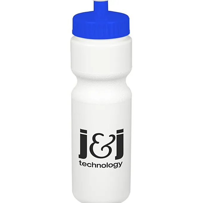 Sport Bottle with Push Pull Lid - 28 oz - White