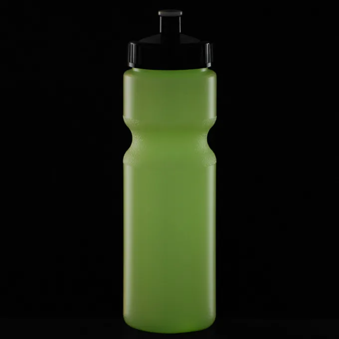 Sport Bottle with Push Pull Lid - 28 oz - Glow in Dark