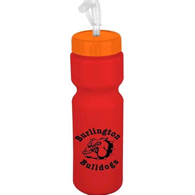 Sport Bottle with Straw Lid - 28 oz - Colors