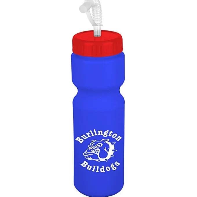 Sport Bottle with Straw Lid - 28 oz - Colors