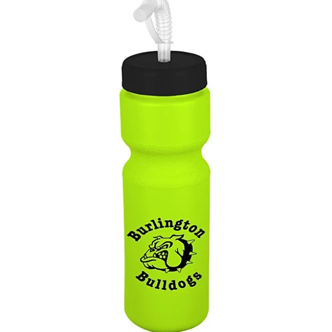 Sport Bottle with Straw Lid - 28 oz - Colors