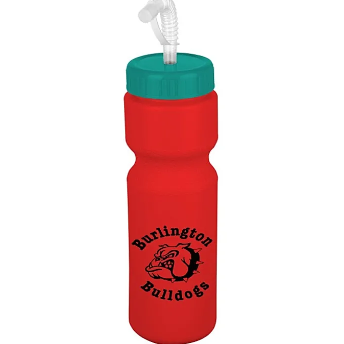 Sport Bottle with Straw Lid - 28 oz - Colors