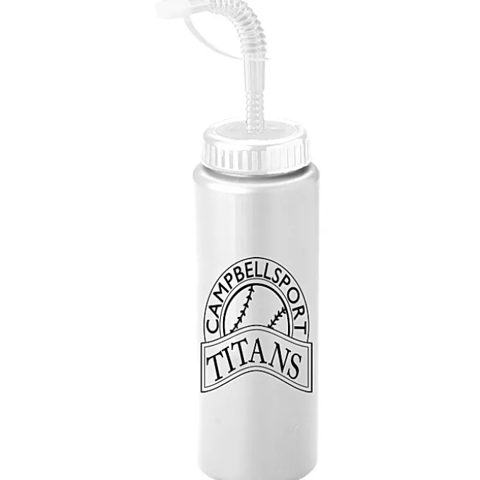 Sport Bottle with Straw Lid - 32 oz