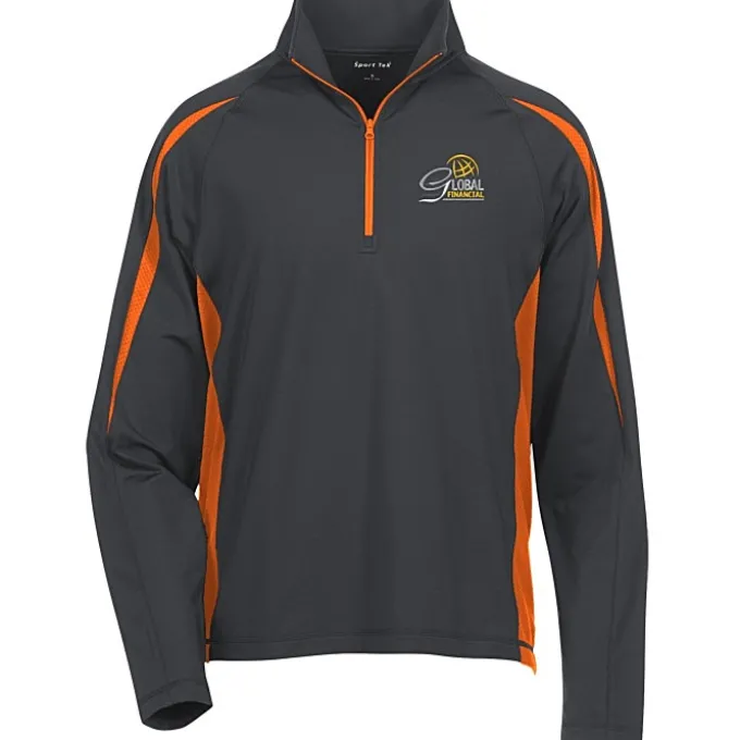Sport-Wick Stretch 1/2-Zip Colorblock Pullover - Men's - Embroidered