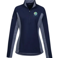 Sport-Wick Stretch 1/2-Zip Heather Colorblock Pullover - Ladies'