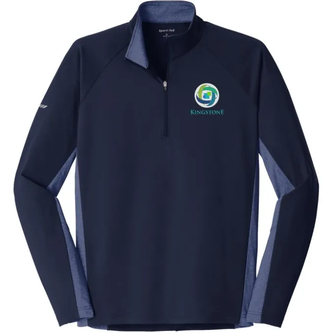 Sport-Wick Stretch 1/2-Zip Heather Colorblock Pullover - Men's