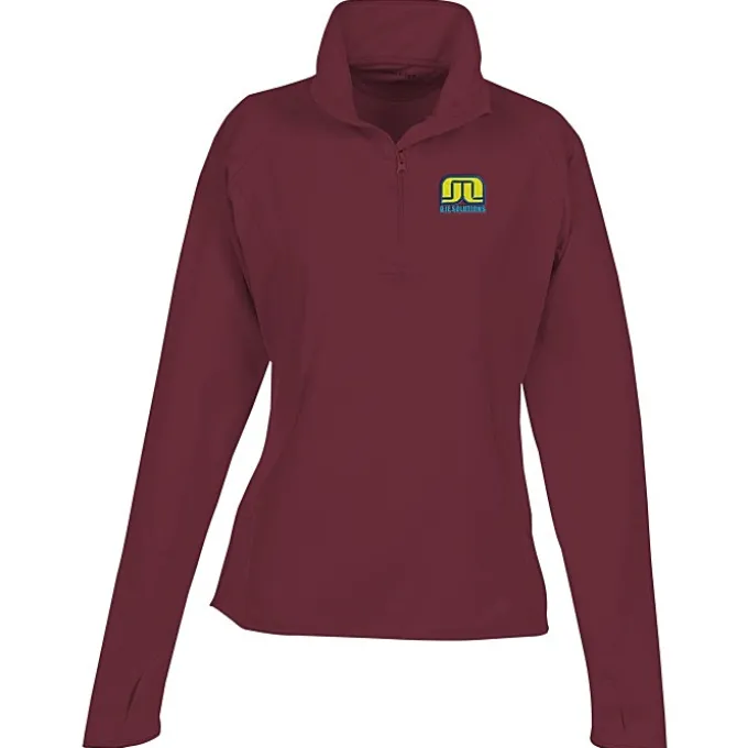 Sport-Wick Stretch 1/2-Zip Pullover - Ladies' - Embroidered - 24 hr