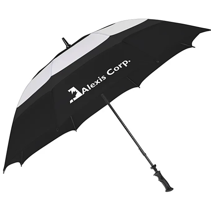 Squall Triple Canopy Golf Umbrella - 62-inch Arc - 24 hr