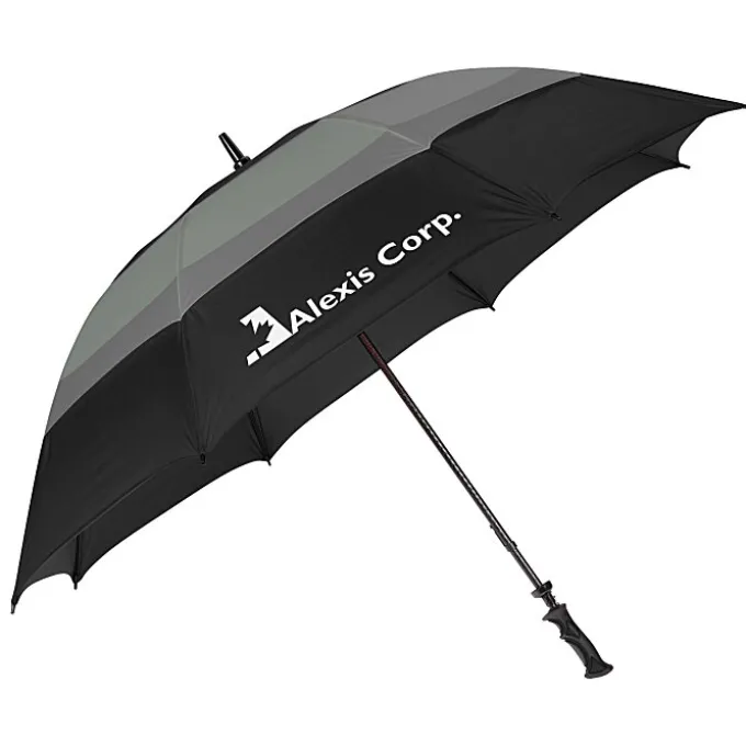 Squall Triple Canopy Golf Umbrella - 62-inch Arc - 24 hr