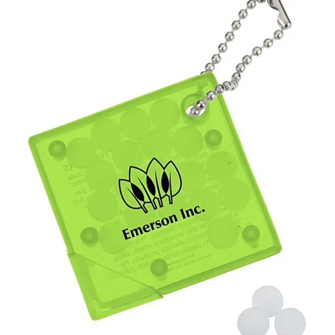 Square Mint Keychain