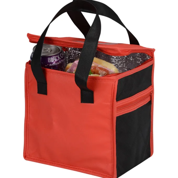 Square Non-Woven Lunch Bag - Two-Tone - 24 hr