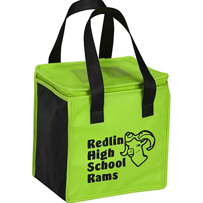 Square Non-Woven Lunch Bag - Two-Tone - 24 hr