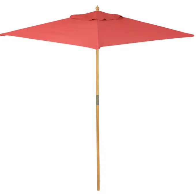 Square Wood Market Umbrella - 8 foot Arc