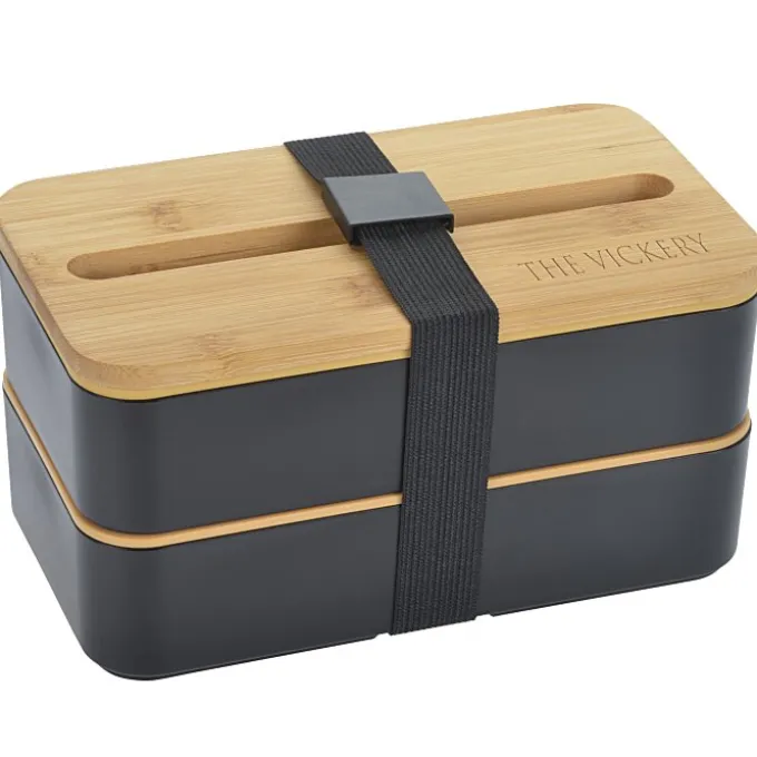 Stackable Bento Lunch Set with Phone Stand Lid