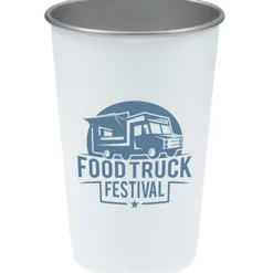 Stainless Steel Pint Glass - 16 oz. - 24 hr