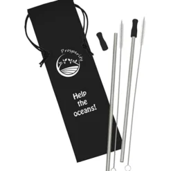 Stainless Steel Straw Set - 2 Pack