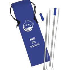 Stainless Steel Straw Set - 2 Pack - 24 hr