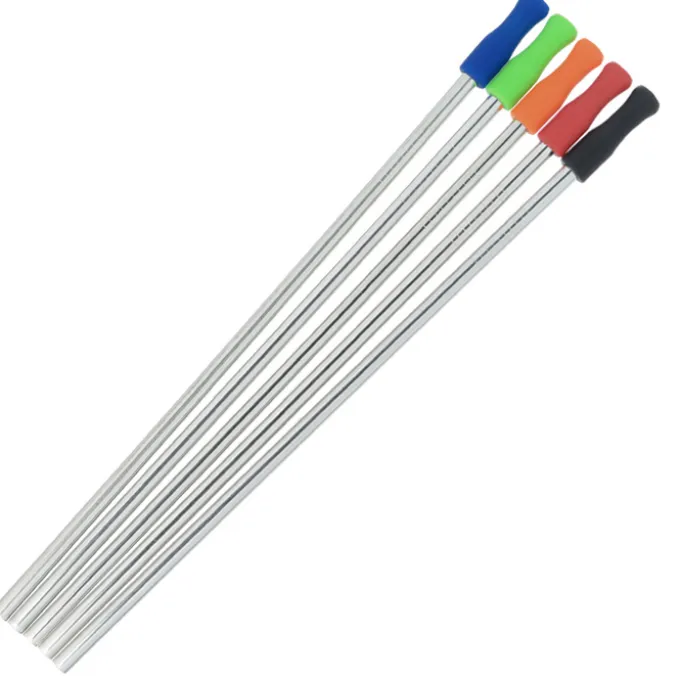 Stainless Straw Set in Cotton Pouch - 5 Pack
