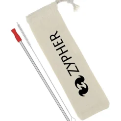 Stainless Straw Set in Cotton Pouch - 1 Pack - 24 hr