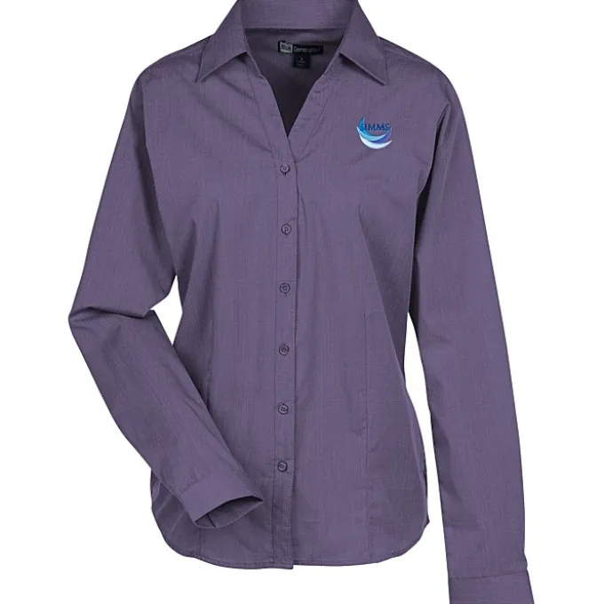 Stain Release Crossweave Shirt - Ladies'