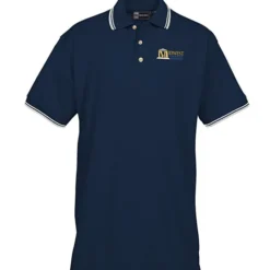 Stain Release Tipped Pique Polo - Men's