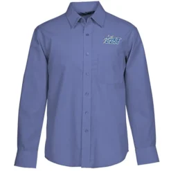 Stain Release Untucked Crossweave Shirt - Men's