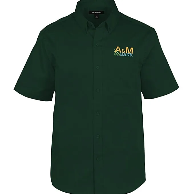 Stain Repel Short Sleeve Twill Shirt - Men's