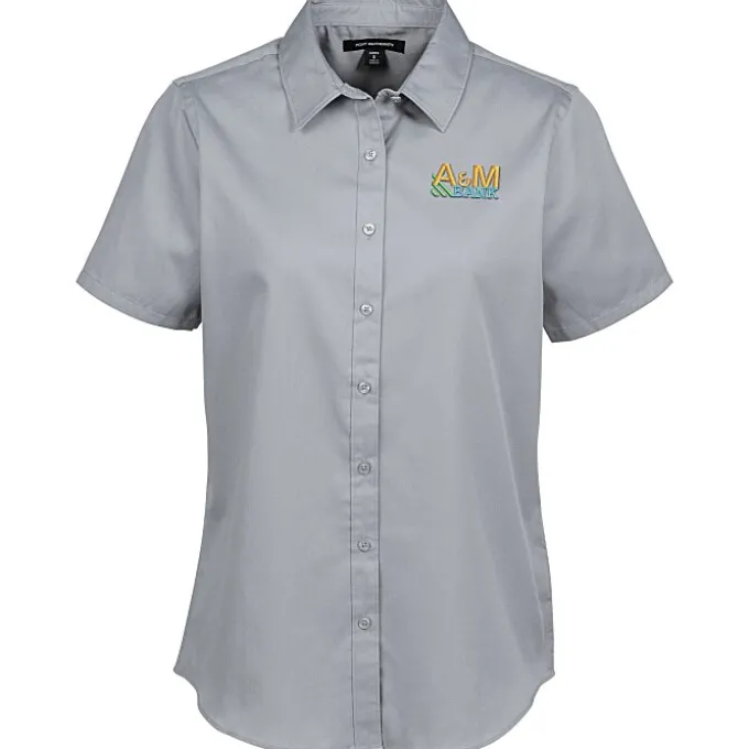 Stain Repel Short Sleeve Twill Shirt - Ladies'