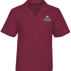 Stain Resist Poplin Camp Shirt - Men's