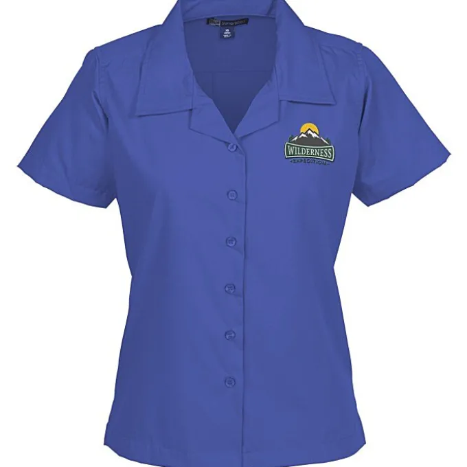 Stain Resist Poplin Camp Shirt - Ladies'