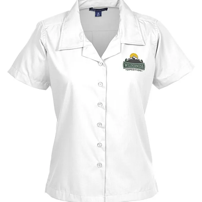 Stain Resist Poplin Camp Shirt - Ladies'